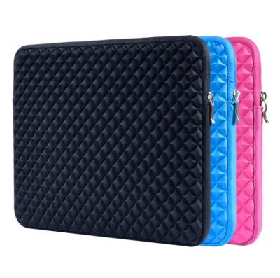 China Waterproof And Shockproof GX Custom Diamond Embossed Foam 13.3' Laptop Sleeve Cover Case Bags 14' 15.3' Inch for sale