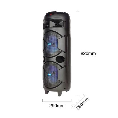 China Phone Operate 8 Inch Big Power Cheap Loud Audio Active BT Dual Party Outdoor DJ Speaker for sale