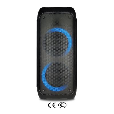 China LED Flashing Light OEM New Flame Led Lights Karaoke Wireless BT Power Active Super Bass Speaker for sale