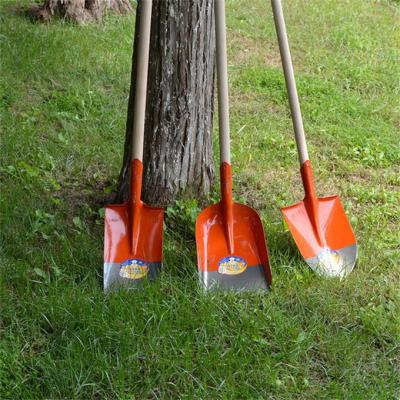 China Best quality durable all kind of handle steel wooden shovel for sale