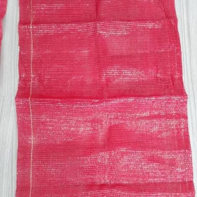 China Vegetable Food Double Layer Red Onion Potato Yarn Woven PP Gauze Mesh Flat Bag for sale