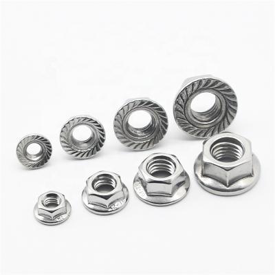 China Heavy Industry Factory Price High Quality Standard Hex Flange Nuts Stainless Steel Flange Nuts for sale