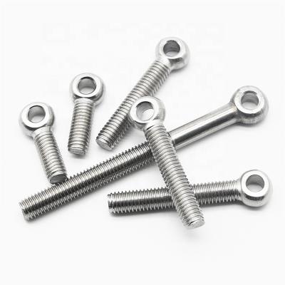 China Stainless Steel Fastener Factory Supplies Lifting Eye Bolts SS304 316L 2205 DIN444 M3-M36 Metric Stainless Steel Eye Bolt for sale