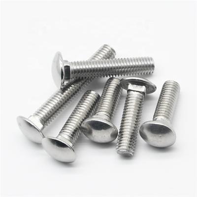 China High Quality Stainless Steel Hot Sale Head Bolt Square Carriage Bolt Around Neck Head Square Carriage Bolt for sale