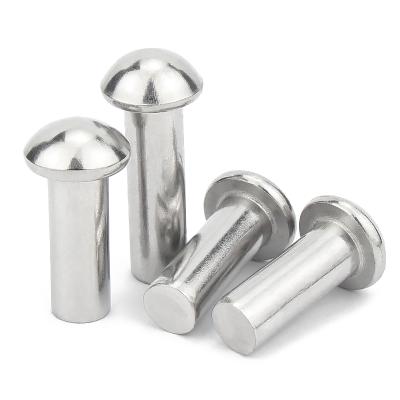 China Wholesale Stainless Steel Round Head Manufacturer Stainless Steel Rivet Aluminum Solid Rivets Round Head Rivets for sale