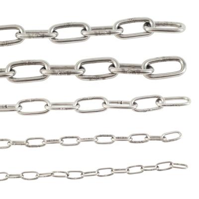 China China manufacturer high quality 304 stainless steel long chain weld polished drag lifting chain for sale