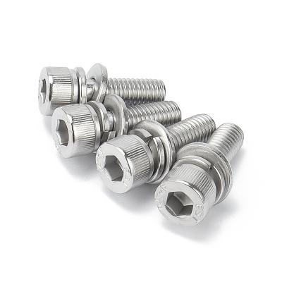 China Wholesale HEX Head Grade Hexagon Socket Combination Screws Cup Head Hexagon Socket Three Combination Screw Bolts for sale