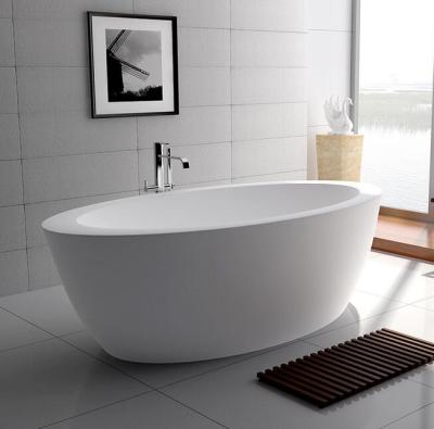 China Easy Clean Bathroom Furniture Free Standing Acrylic Stone Bathtub Furniture for sale