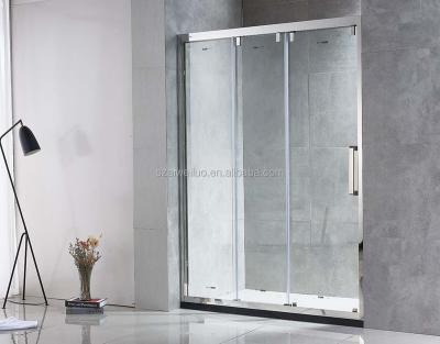 China Modern Bathroom Shower Screen Shower Screen Residential Indoor Residential Clear Glass for sale