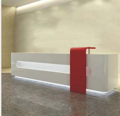 China (Size) Design Adjustable Modern Office Counter Table Commercial Reception for sale