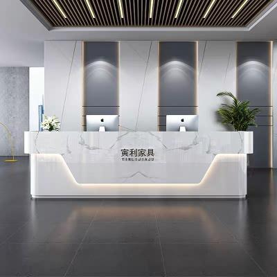 China Adjustable Modern High Quality Counter Table Commercial Design Office Reception (Height) for sale