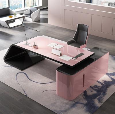 China Adjustable (Height) Customized Office Factory Price Wholesale Executive Desk And Chair for sale