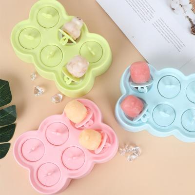 China 6 Piece Ice Popsicle Molds BPA Free Stackable Dishwasher Safe Safe Molds Set Maker Reusable Ice Cream Mold for sale