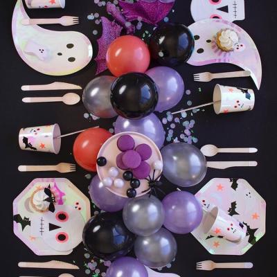 China Newest Fashion Design Party Decoration Paper Plate Party Tableware Paper Plate Set for sale