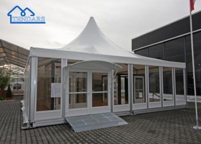 China White UV Protection , Fire Resistance Garden Canopy Shelter Aluminium Pagoda Tent For Sale zu verkaufen