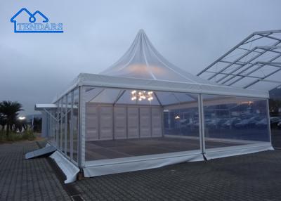 China Wholesale Custom Water Proof UV Resistance Fireproof Popup High-Peak Transparent Canopy Pagoda Tent  zu verkaufen