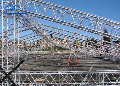 China Bewegliche Konzertbühnenleuchten Truss Silber Aluminium Truss Für Veranstaltungen Easy Roof Truss System zu verkaufen