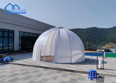 Κίνα Transparent Customized Geodesic Connectors Mini Sunroom Glamping Hotel Dome Tent With Bathroom προς πώληση