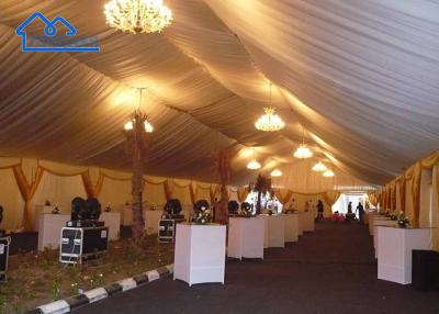 China Could Custom Luxury White Indoor Party Tent With Linings And Curtains zu verkaufen