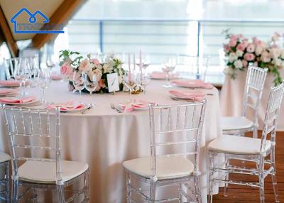 China Silla de eventos de resina personalizada Silla de comedor de plástico transparente para bodas y banquetes Accesorios de carpas en venta