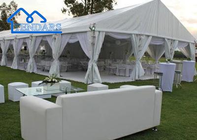 China Tenda de banquete de tecido de PVC transparente com tenda de cortina Casamento Tenda de casamento branca Amazon à venda