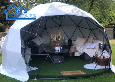 China Customized Geo Dome Tents Commercial Outdoor Family Glamping Tent With Round Door zu verkaufen