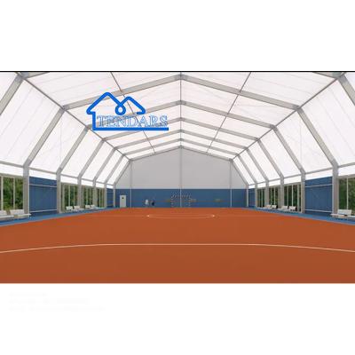 China Custom Großes Mobilpolygon Arched PVC Indoor Badminton Sporthalle Zelte Ang So On zu verkaufen