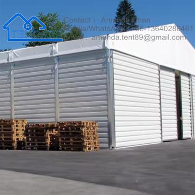 China Heavy Duty Aluminium Frame Grote waterdichte / branddichte / zelfreinigende buitenopslagtent Te koop