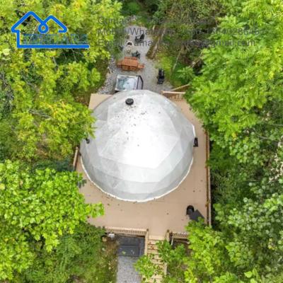 Chine Commercial Dome Tent Outdoor Igloo Glamping Tent Geodesic  Dome Tent With Bathroom à vendre