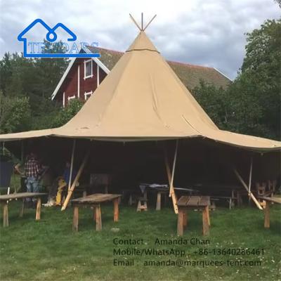 Κίνα Outdoor Wedding Teepee Tent Hot Wood Stove Tent Teepee Tent For Party Event προς πώληση