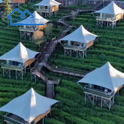 Chine Tensile Membrane Structure Polygon Hotel Tent Customized Hotel tents for Hotel à vendre