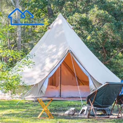 China Mildew Resistant Cotton Double Door Bell Tent Customized Tents For Event for sale