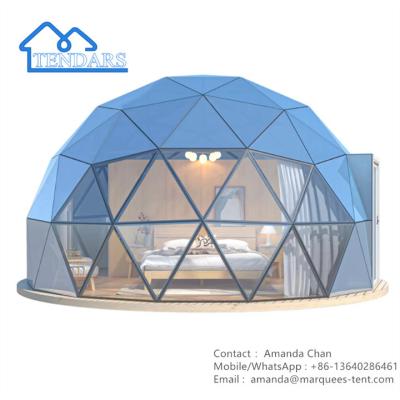 China Custom Size Large Glamping Dome Tent Hotel Style For Family Camping for sale