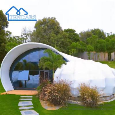 China Luxe Safari Snail Hotel Tent Outdoor Tenten Glamping Tenten Met Badkamer Te koop