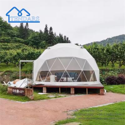 China Wasserdichtes Glamping Geodätisches Öko-Dom Zelte Wetterdichtes PVC Hauszelt zu verkaufen