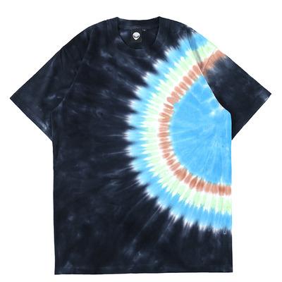 China Anti-Wrinkle Graphic Stitches Custom T-shirt Printing Oversized 100% Cotton T-shirt Tie Dye Tee Shirt for sale