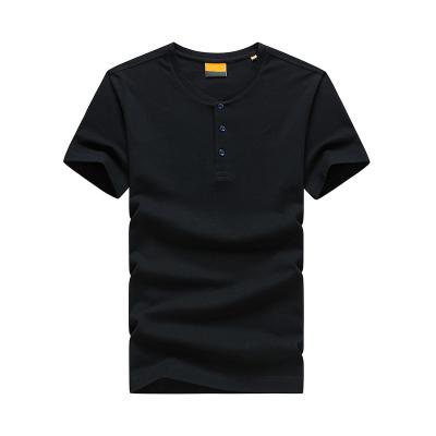 China Fashion V Neck T Shirts Mens Polo T Shirt Sustainable Cotton for sale