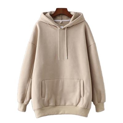 China Fashion anti-shrink hooded hoodies women streetwear custom pockets logo street hoodie for sale