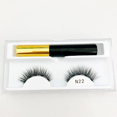 China Private Label Long 100% Natural Handmade Eyelashes 3D Eyelashd Black Cotton Strips for sale