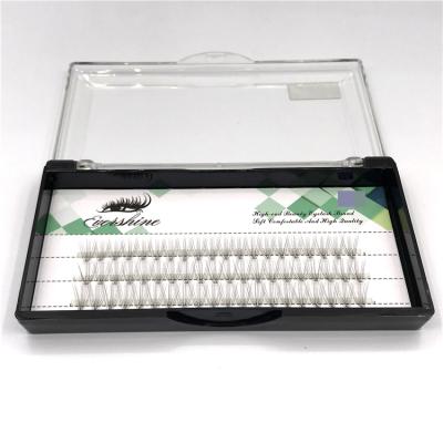 China 100% handmade border new products 0.07 thick 10 hairs/tufts false hair eyelash grafting single species eyelash grafting hair for sale