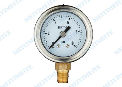 China Professional High accuracy Hydraulic Pressure Gauge Manometer 40mm Size for sale