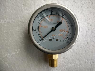 China 63mm Vloeistof Gevulde Manometer, Glycerine Gevulde Drukmaat met het Saaie Geval van 304SS Te koop