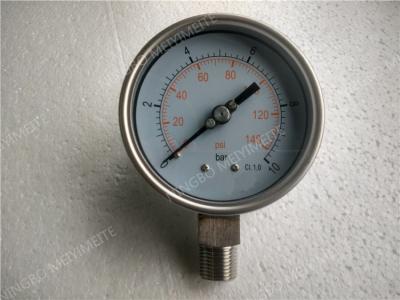 China 100mm alles Edelstahl-Manometer mit Schweißens-Verbindung zu verkaufen