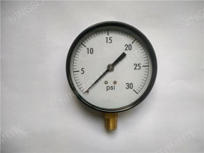 China 3“(75mm)Bottom Entry Black Steel Material Pressure Gauge with PC lens for sale