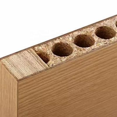 China 24-40mm Modern Hollow Core Tubular Chipboard / Hollow Particle Board For Interior Door for sale