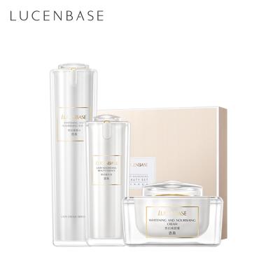 China New Store Opening LUCENBASE Big Stock Lady Nourishing Beauty Set Anti Aging Spot Goods for sale