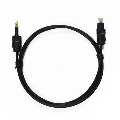 China Camera OD 2.2mm Slim Toslink to 3.5mm Mini Toslink Plug Fiber Optic Cable Digital Optical Audio Cable for sale