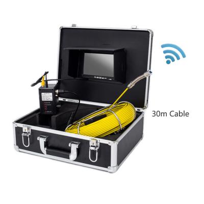 China High Resolution Waterproof/Waterproof Sewer Pipe Inspection Camera with 6 High Bright LED Lights zu verkaufen