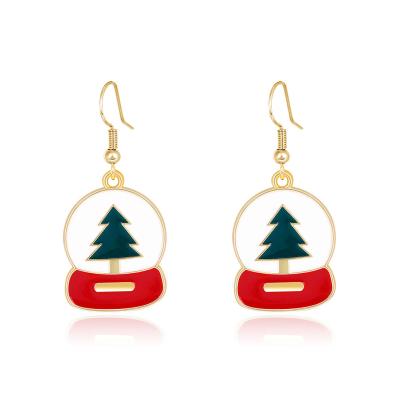 China 2021 New Women's Christmas Jewelry Gifts Christmas Tree Drop Earrings Fashion Stud Earrings CLASSIC for sale