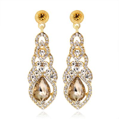 China CLASSIC fashion long drop earrings jewelry trendy earrings for women middle east personality diamont luxury silver color for sale